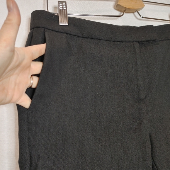 J. Crew Ryder Slim Trouser Pants Ankle Style C2759 Black Charcoal Gray 8P Strech - Picture 6 of 10